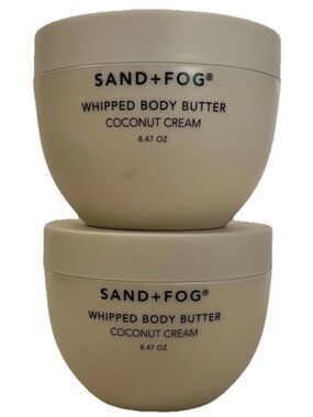 SAND + FOG (2-Pack) Coconut Cream Whipped Body Butter 8.47 Oz Each NEW